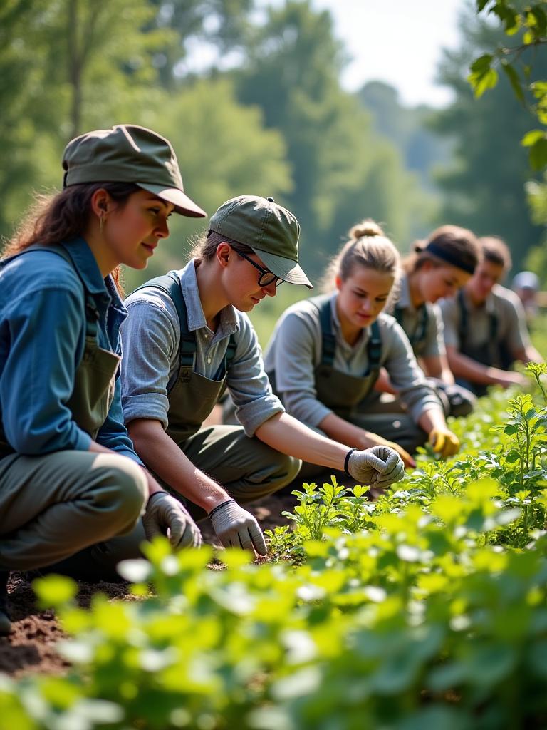 Equipo de Jardin Atlas trabajando en proyecto de paisajismo